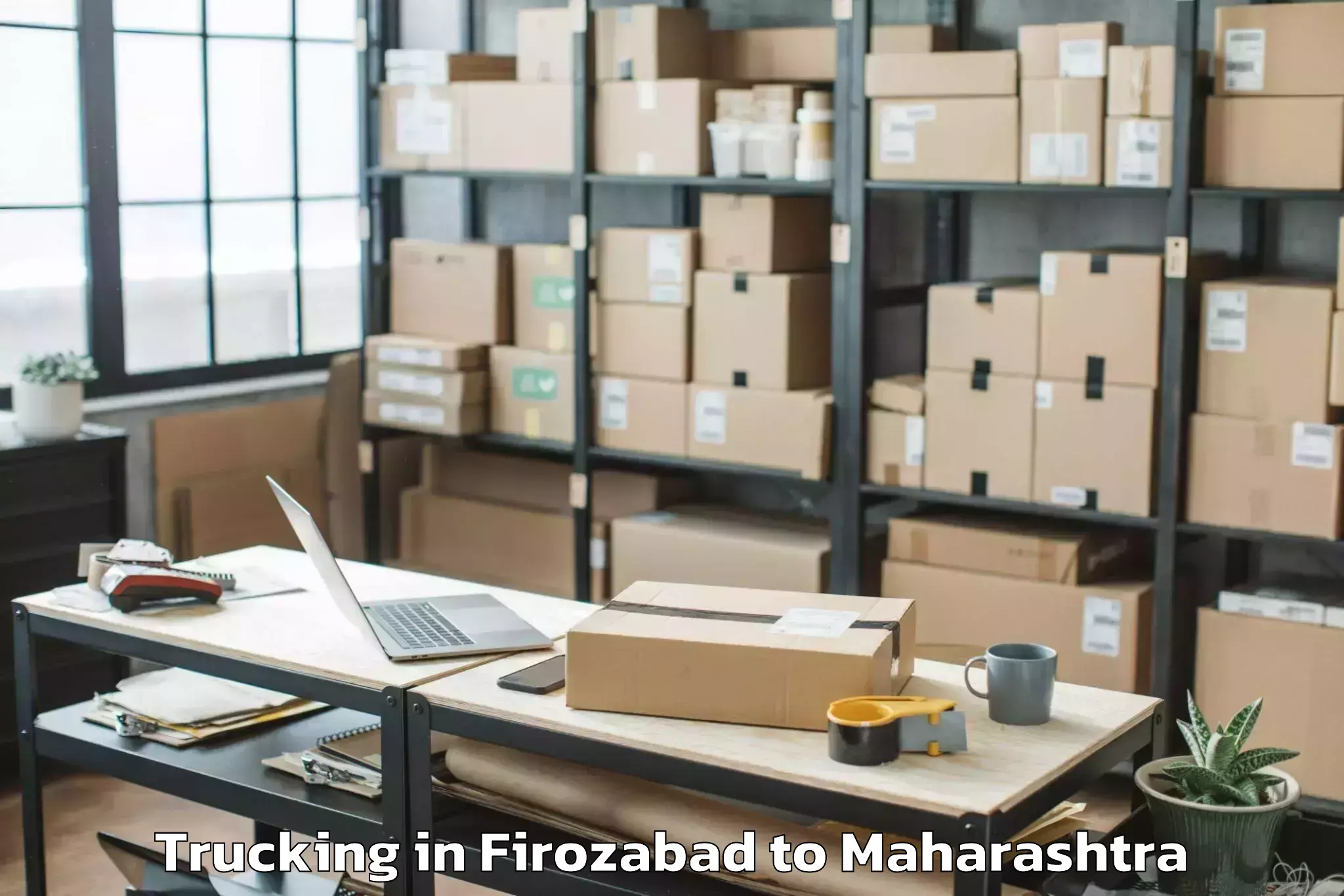 Book Firozabad to Borgaon Trucking Online